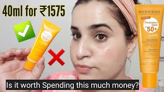 Bioderm Photoderm max Aquafluide SPF 50 Review India  Best Sunscreen for oily skin  Bhawna sharma [upl. by Berton]