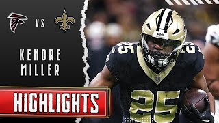 Kendre Miller Best Plays vs Falcons  Week 18 Highlights [upl. by Ramon]