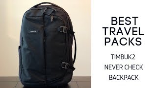 Best Work Travel Packs Timbuk2 Never Check Expandable Backpack Review [upl. by Stoffel458]