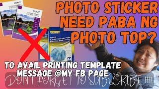 PHOTO STICKER NEED PABA LAGYAN NG PHOTOTOP  COLD LAMINATE   PRINTING BUSINESS [upl. by Halford304]