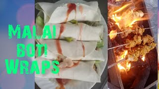 malai boti wrapshow to make toutila wraps by FFD [upl. by Pollack]