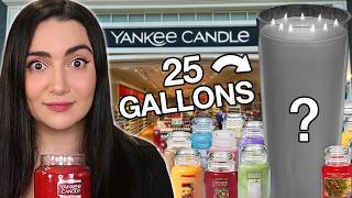 I Melted Every Yankee Candle Together Into A Giant Candle [upl. by Etnelav]