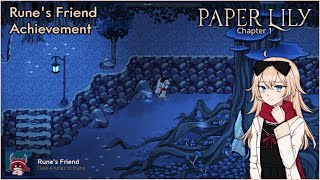 Runes Friend Achievement  Paper Lily Chapter 1 [upl. by Roehm]