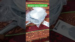 Bergner triply stainless steel cookware set sadyadelhi youtubeshorts triplycookware flipkart [upl. by Ayahsey]