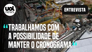 Cratera na Marginal Tietê Cronograma de obras da Linha 6 deve ser mantido diz secretário [upl. by Hilel]