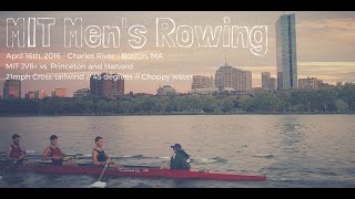 MIT Mens Rowing JV8 vs Harvard and Princeton Coxswain recording [upl. by Ynafit]