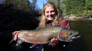 48HOUR STEELHEAD Float Trip Catch amp Cook  Fishing for Steelhead Trout in Upper Peninsula MI [upl. by Langille588]