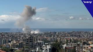 Smoke rises over Beirut as Israeli airstrikes target southern suburbs [upl. by Darrin54]