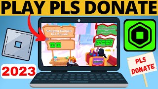 How to Play Pls Donate on Roblox  Setup Pls Donate Stand  2023 Update [upl. by Coralie920]