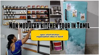 🌼Non Modular kitchen tour in Tamil🌼 Kitchen Organization ideas in Tamil✨kitchentour vlogtamil [upl. by Oznecniv]