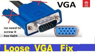 How to fix a loose VGA connector [upl. by Ahseym]