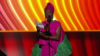 ANGELIQUE KIDJO Wins Best Global Music Album For ‘Mother Nature’  2022 GRAMMYs Acceptance Speech [upl. by Ttenneb]