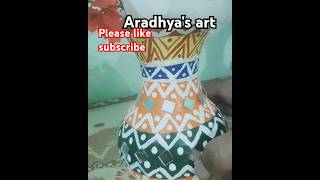 How to make easy pot making in Diwali special decoration diwalidecoration potart।। youtubeshorts [upl. by Nalek]