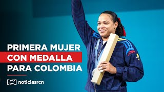 Mari Leivis Sánchez la primera mujer en darle medalla a Colombia en París 2024 [upl. by Ztirf]