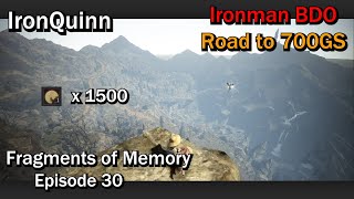 IronQuinn Episode 30  Fragmented Memory  Ironman BDO  Ironman to 700GS [upl. by Adamson385]