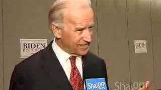 Sen Joe Biden on Shalom TV [upl. by Tegdirb]