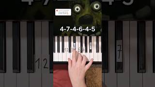 13 Never be Alone Shadrow FNAF Piano Tutorial shorts [upl. by Limhaj]