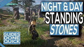 AC Valhalla Night amp Day Solve Standing Stones Mystery [upl. by Celestia971]