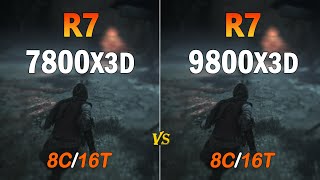 The New R7 9800X3D vs R7 7800X3D How Much Performance Difference [upl. by Anilak]