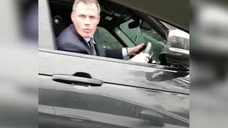 Jamie Carragher filmed spitting in direction of 14yearold girl [upl. by Annwahs735]