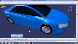 CATIA V5 Car Surface Modeling With Blueprints Tutorial [upl. by Vashti]