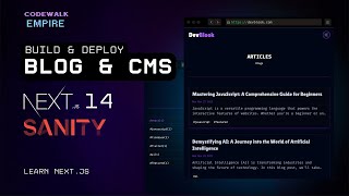 Build and Deploy BLOG with Tags  Nextjs 14 Sanity CMS and Tailwind [upl. by Aime]