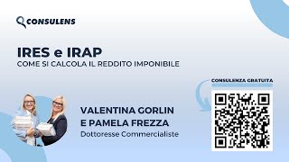 IRES e IRAP come si calcola il reddito imponibile di una società di capitali [upl. by Annua]