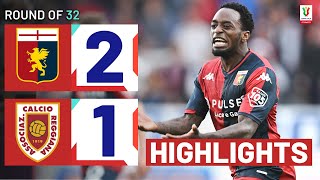 GENOAREGGIANA 21 AET  HIGHLIGHTS  Drama in extra time  Coppa Italia Frecciarossa 202324 [upl. by Erreipnaej]