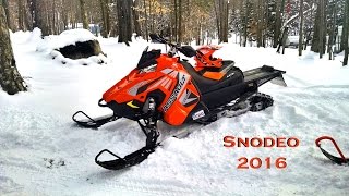 2017 Polaris Assault first ride and sled in a pond  S13 [upl. by Petite]