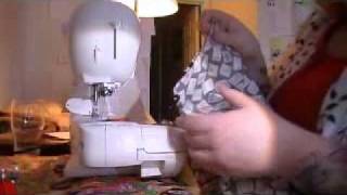 Simplicity 2247 How to sew shoulder seams using basting stitch [upl. by Ahsienod]