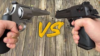 Desert Eagle 50 AE vs 500 SampW Not Even Close [upl. by Beth532]