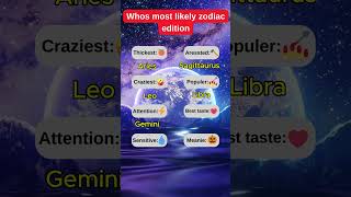 Whos most likely zodiac edition tarot birthsigns zodiacsigns horoscope universe hindi humor [upl. by Ader674]