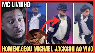 MC LIVINHO CANTA E DANÇA MICHAEL JACKSON  LollaPalooza  VOCAL COACH REACTION [upl. by Eran146]