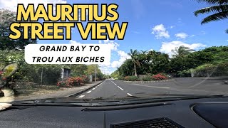 Mauritius street view  driving from Grand Bay to Trou aux Biches [upl. by Eisus]