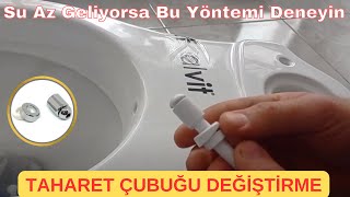 Klozet Taharet Çubuğu Değiştirme  Bu Yöntem ile Sıfır Sızıntı [upl. by Namrehs]