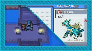 LIVE Shiny Sinjoh Ruins Dialga after 4226 SRs in HeartGold  Arceus distribution cartridge [upl. by Odama852]