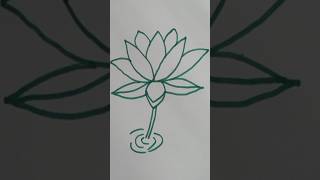 Water lily 🪷🪷🪷💥💥flower lotus drawing shapla viralshorts shortsvideo shorts [upl. by Issiah999]