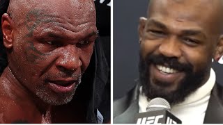 Jon Jones FREAKED OUT by Mike Tyson “Dirty Btard” [upl. by Guthrey]