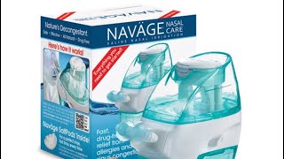 NAVAGE NASAL CLEANER REVIEW AND DEMO YES DEMO [upl. by Bolan326]