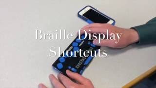 Using Braille Display Shortcuts with iPhone [upl. by Jonis]