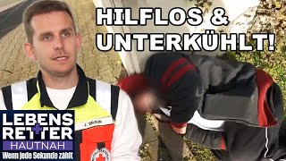 Unterkühlt auf dem Parkplatz Rettungskräfte helfen hilflosem Mann  Lebensretter hautnah  SAT1 [upl. by Elbertina481]