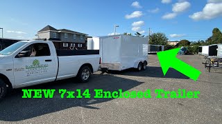 Lawn Care Trailer Upgrade New Enclosed Trailer  7x14 [upl. by Lishe]