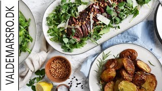 Tagliata med parmesan og rucola  opskrift  i samarbejde med Royal Doulton [upl. by Novy660]