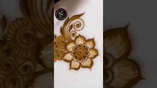 Arebic bold flower tutorialbeginners flower mehndi mehndi mehndidesign tutorial shortvideo [upl. by Penn]