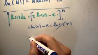 Thermodynamics 11  Stirlings Approximation Derivation [upl. by Zzaj318]