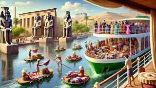 Egypts Floating Bazaar  RAW FOOTAGE [upl. by Bender686]