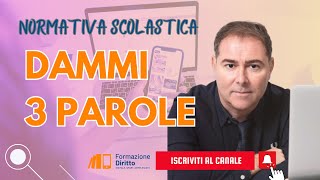 NORMATIVA SCOLASTICA 3 parole per comprenderla meglio [upl. by Yedok429]