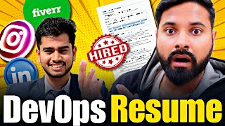 This Fresher Resume For DevOps Engineering Got Selected in MNC 🔥 [upl. by Dickey]