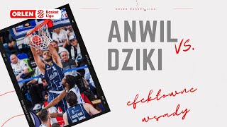 Efektowne wsady z meczu Anwil 🆚 Dziki ORLENBasketLiga PLKPL [upl. by Nylekoorb712]