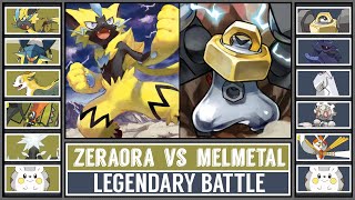 ZERAORA vs MELMETAL  LegendaryMythical Pokémon Battle [upl. by Qahsi857]